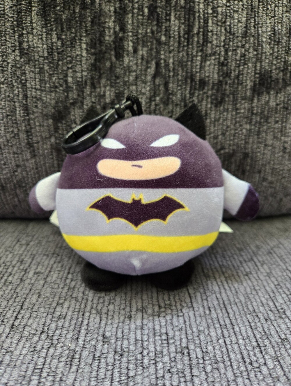 DC Justice League Round Batman Plush Keychain.